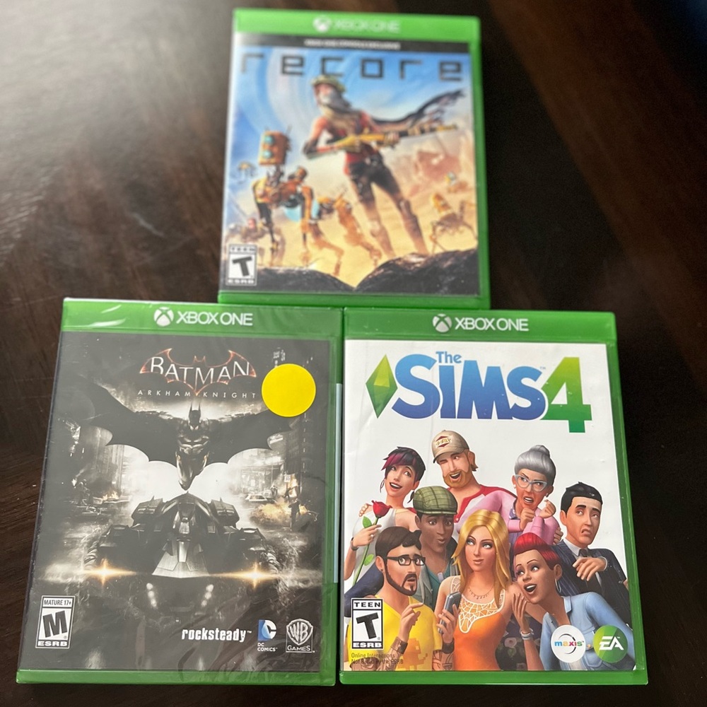 Three Xbox One disk games.